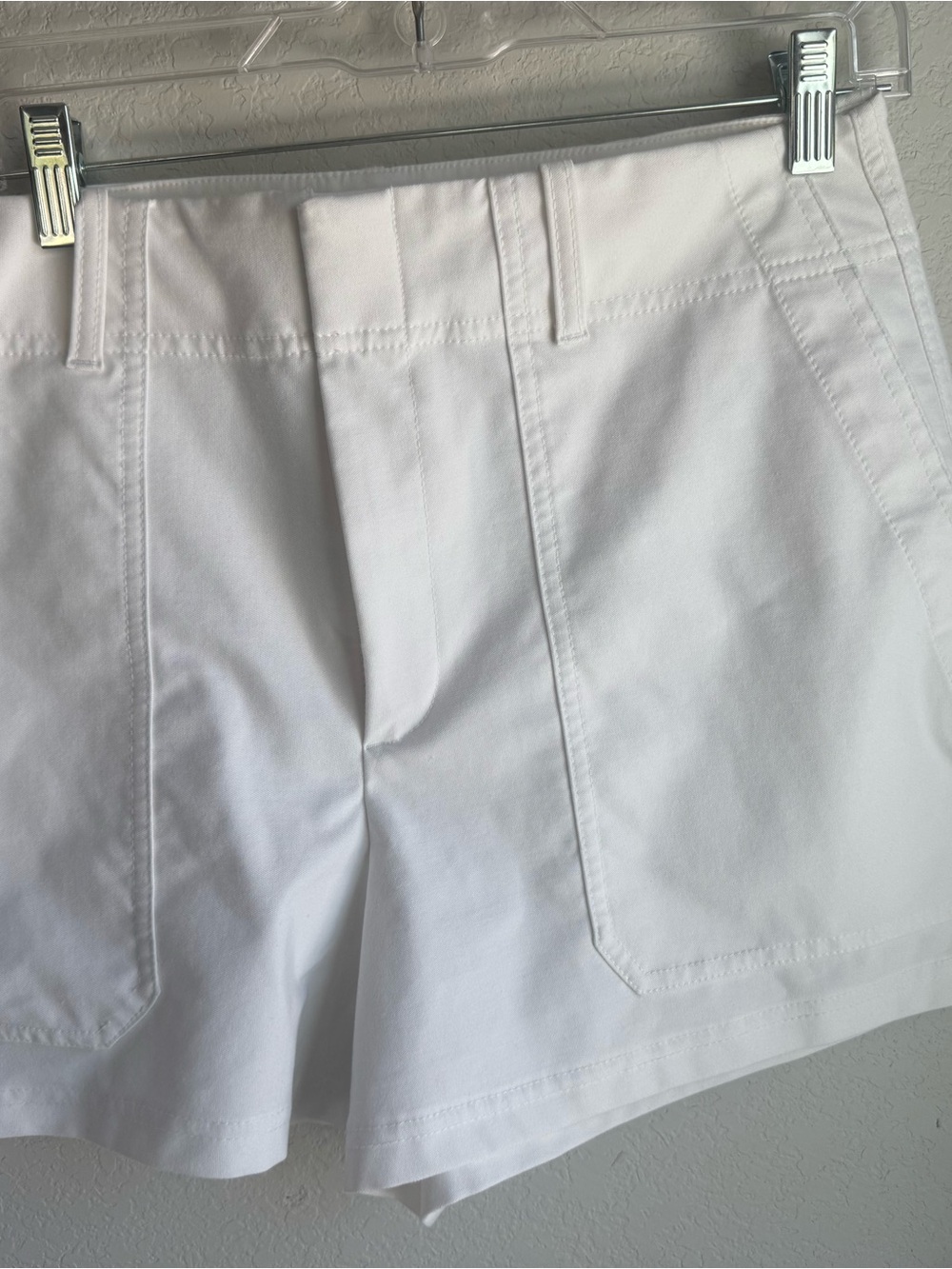 Athleta Skyline White High-Rise Shorts